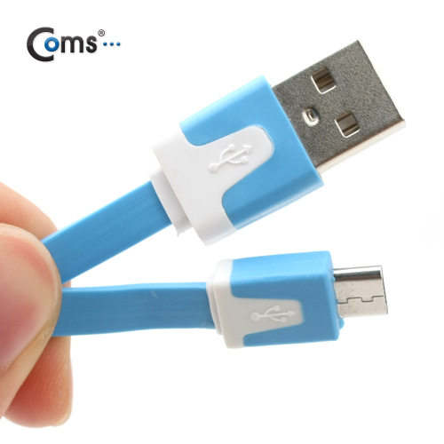 ABIT206 USB 마이크로B 플랫 케이블 충전 데이터 블루