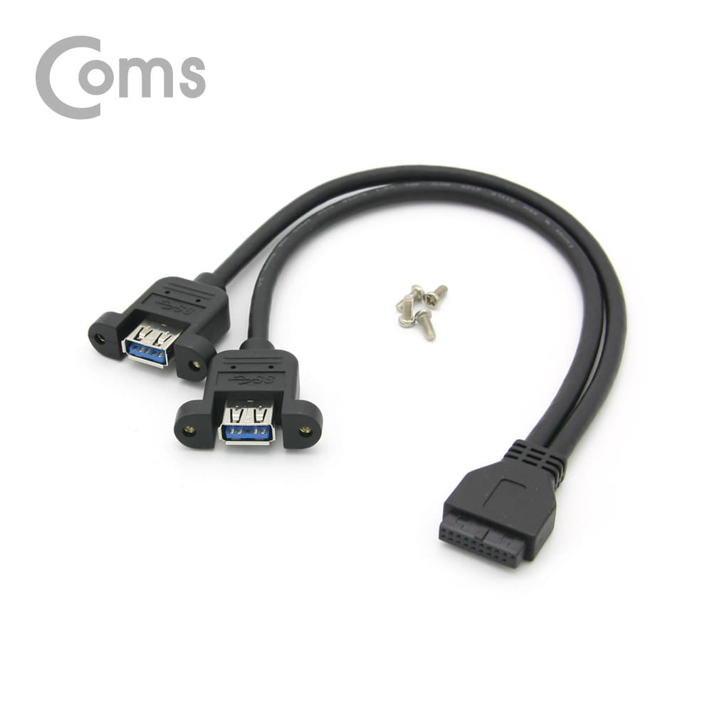 ABBT285 USB 포트 3.0 Y 케이블 20P to USB A F 2Port