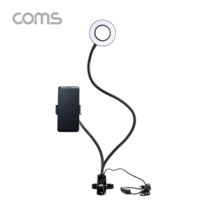 ABBT630 LED 원형 램프 링 라이트 스마트폰 집게 USB