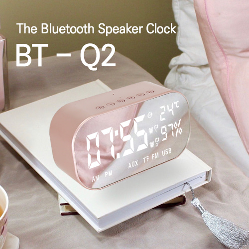 ABBT-Q2-ROSEGOLD 블루투스 스피커 BT-Q2 FM라디오