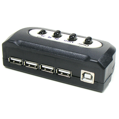 ABLC054-1 USB 수동 선택기 A타입 4포트 B타입 1포트