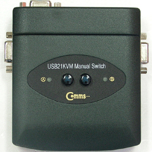 ABLC093 USB KVM 스위치 2대1 수동 선택기 주변기기