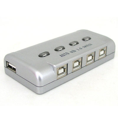 ABU2411 USB 공유기 4대1 수동 스위치 프로그램 전환